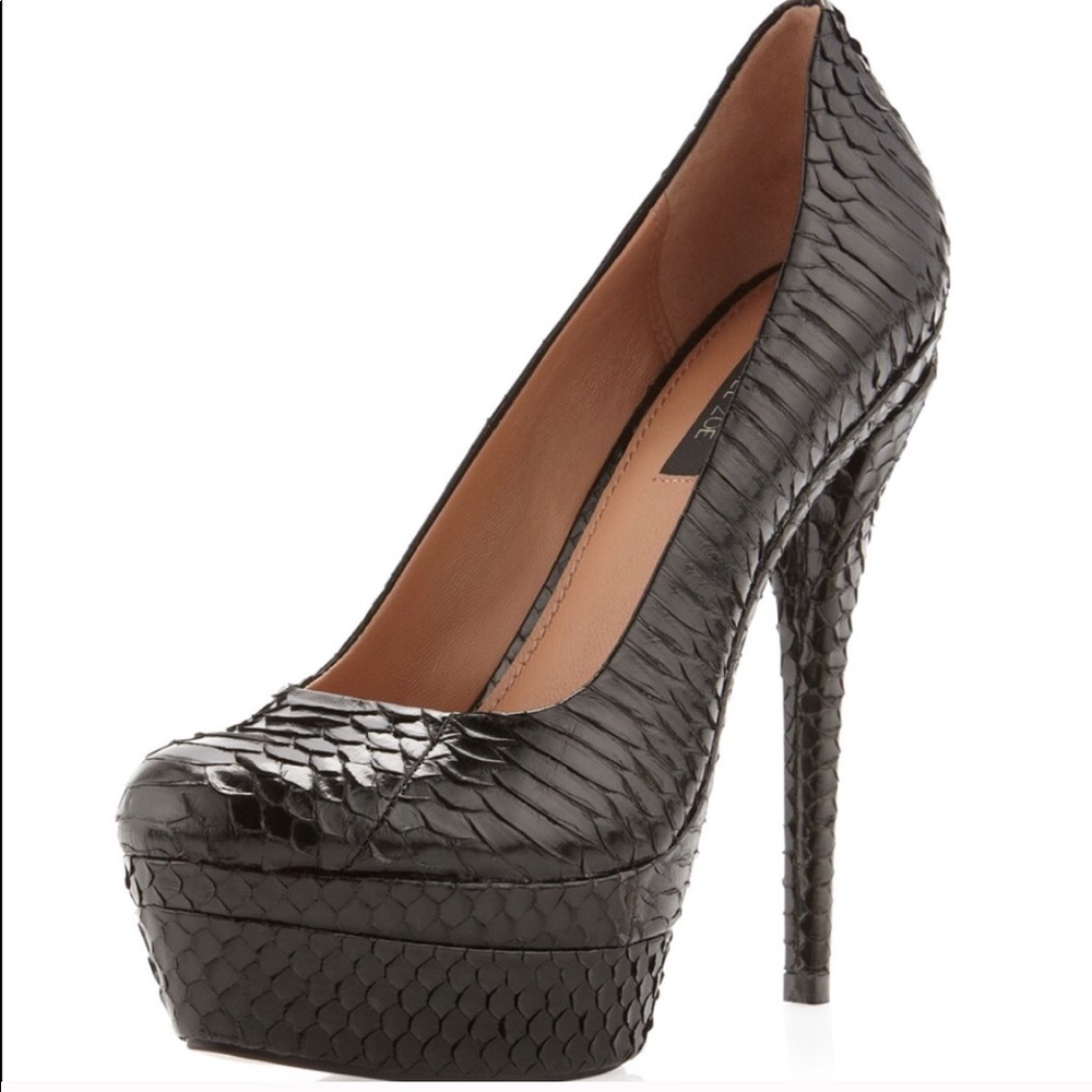🌺🌸Rachel Zoe Black Snake Skin Heels🌸🌺
